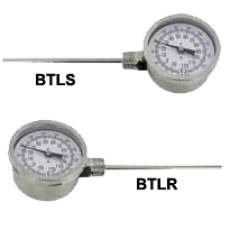 Биметаллические термометры с установкой на боковой стороне BTL